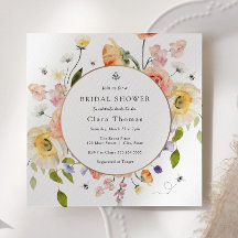 Invitation de la mariée à BEE Floral