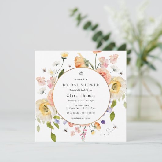 Invitation de la mariée à BEE Floral (Debout devant)