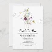 Invitation de la mariée à être Fleur sauvage (Devant)