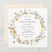 Invitation de la mariée à être Fleur sauvage de do (Devant / Derrière)