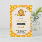 Invitation de la mariée à la douche d'abeille à bo (Debout devant)