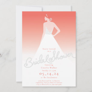 Invitation de la mariée à la douche nuptiale