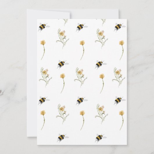 Invitation de la mariée à la douche nuptiale (Dos)