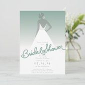 Invitation de la mariée à la douche nuptiale (Debout devant)
