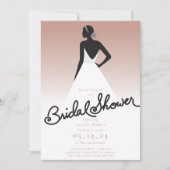 Invitation de la mariée à la douche nuptiale (Devant)