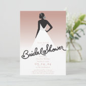 Invitation de la mariée à la douche nuptiale (Debout devant)