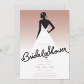 Invitation de la mariée à la douche nuptiale (Devant / Derrière)