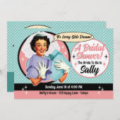 Invitation de la mariée à la douche nuptiale (Devant / Derrière)