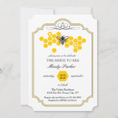 Invitation de la mariée à l'abeille (Devant)