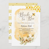 Invitation de la mariée à l'abeille (Devant / Derrière)