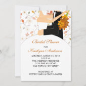 Invitation de la mariée de fleurs automne (Devant)