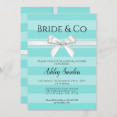 Invitation de la mariée de Mint & Co. (Devant / Derrière)