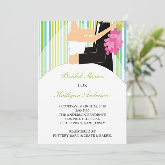 Invitation de la mariée de printemps (Debout devant)