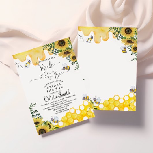 Invitation de la mariée de tournesol à la nuptiale