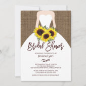 Invitation de la mariée de tournesol d'automne (Devant)