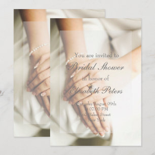 Invitation de la mariée Diamond Mariage de douche