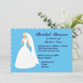 Invitation de la mariée Mariage de la mariée (Debout devant)