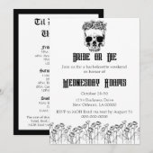 Invitation de la mariée ou du décès de la Bachelor (Devant / Derrière)