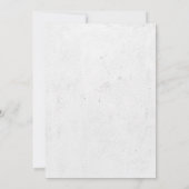 Invitation de la mariée ou mourir gothique (Dos)