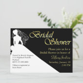 Invitation de la mariée Silhouette (Debout devant)