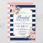 Invitation de la marine à la douche nuptiale (Devant / Derrière)