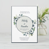 Invitation de la marine Blue and Sage (Debout devant)