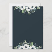 Invitation de la marine Blue and Sage (Dos)