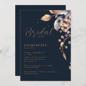 Invitation de la marine Chute de Foliage (Devant / Derrière)