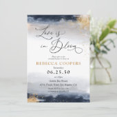 Invitation de la marine et de la douche nuptiale (Debout devant)