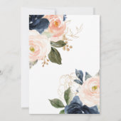 Invitation de la marine et de la douche nuptiale (Dos)