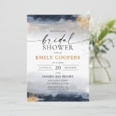 Invitation de la marine et de la douche nuptiale (Debout devant)