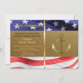 Invitation de la Marine Sailor Military Retirement (Devant)