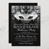 Invitation de la mascarade de masques de chaume go (Devant / Derrière)