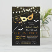 Invitation de la mascarade d'Halloween (Debout devant)