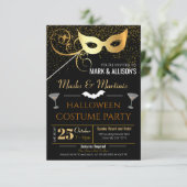Invitation de la mascarade d'Halloween (Debout devant)