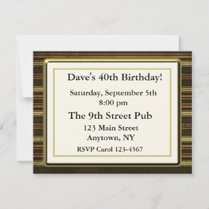 Invitation de la Masculine Brown