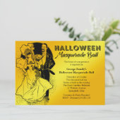 Invitation de la Masquerade Ball Party d'Halloween (Debout devant)