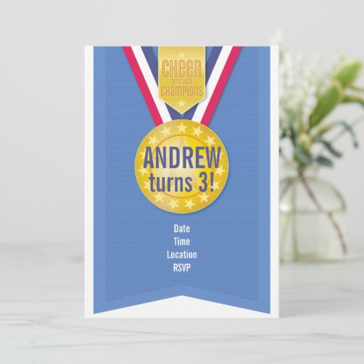 Invitation de la médaille d'or (Debout devant)