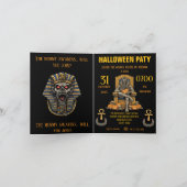 🖤 Invitation de la Momie du Pharaon Noir 🎃✉️ (Intérieur)