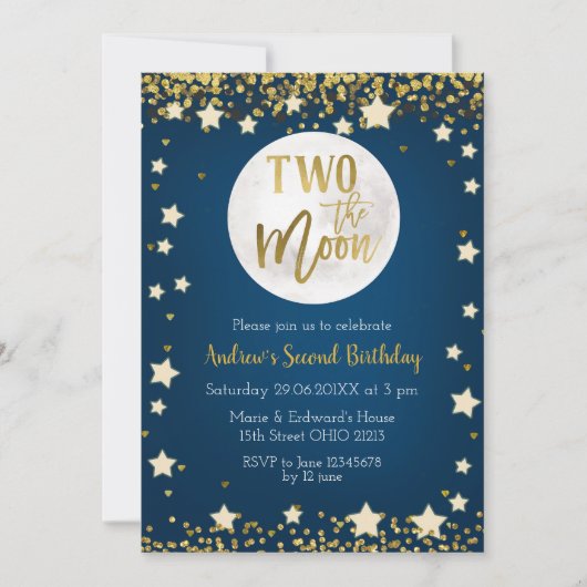 Invitation de la Moon Navy, 2e anniversaire (Devant)