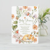 Invitation de la nature au Baby shower de Fox (Debout devant)
