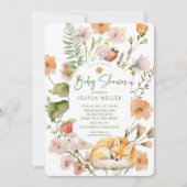 Invitation de la nature au Baby shower de Fox (Devant)
