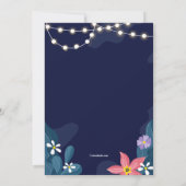 Invitation de la nuit de la fête du jardin (Dos)