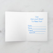 Invitation de la nuit de la fille (Intérieur)