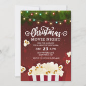 Invitation de la nuit du film de Noël (Devant)