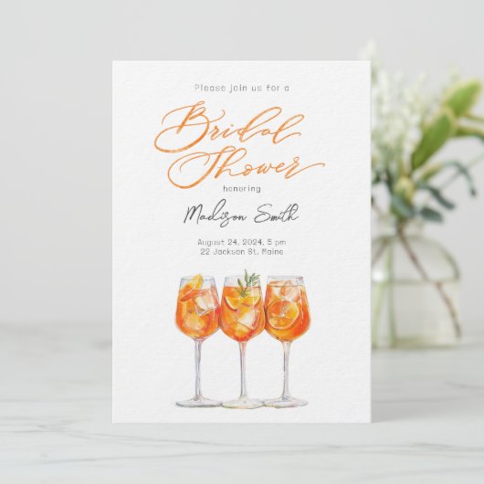 Invitation de la nuptiale Aperol Spritz (Debout devant)