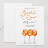 Invitation de la nuptiale Aperol Spritz (Devant / Derrière)