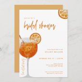 Invitation de la nuptiale Aperol Spritz (Devant / Derrière)