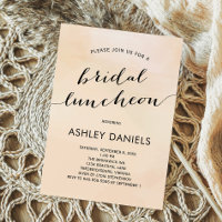 Invitation de la nuptiale Apricot Watercolor