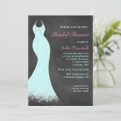 Invitation de la nuptiale Aqua Chalk (Debout devant)